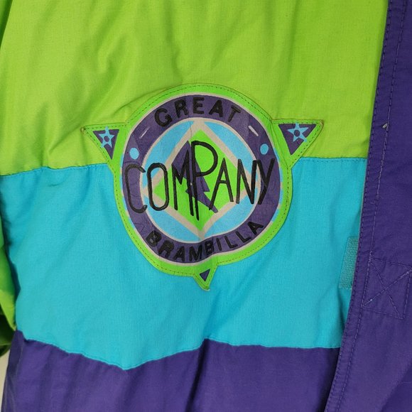 Brambilla puffer Jacket 90s color block - Picture 3 of 16